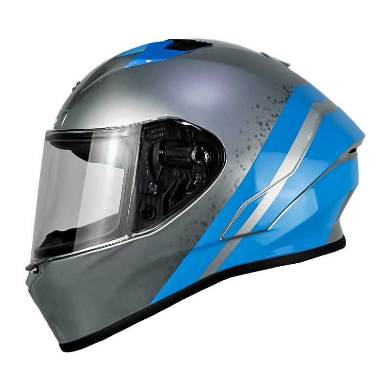 Casco Zeus 826 Titanio Azul