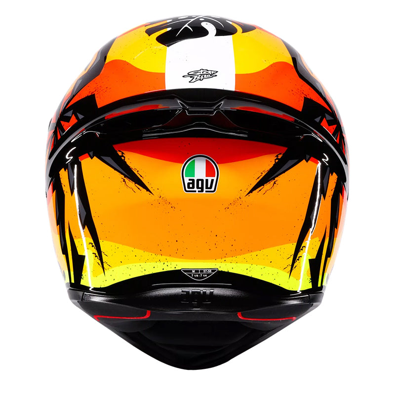 Casco Agv K-1s Multi Tropicrush Negro Naranja