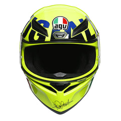Casco Agv K-1s Top Rossi Mugello Amarillo Neon Full Color