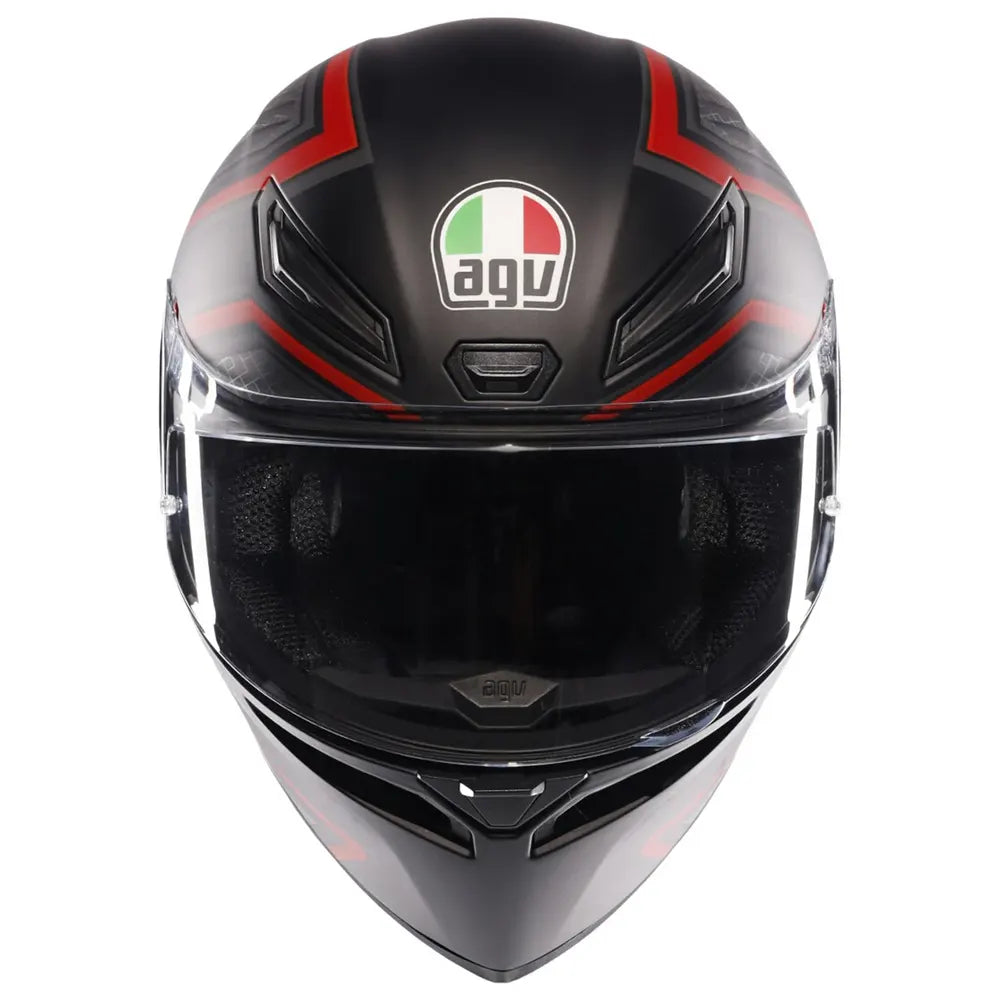 Casco Agv K1-S Multisling_063 Negro Rojo