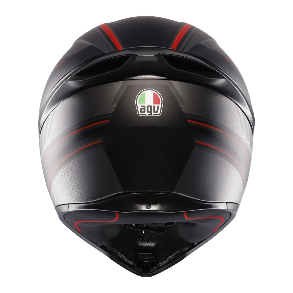 Casco Agv K1-S Multisling_063 Negro Rojo