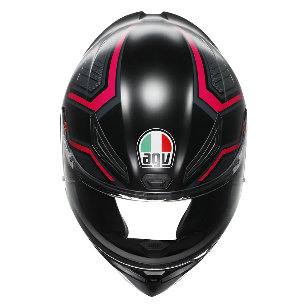 Casco Agv K1-S Multisling_063 Negro Rosado