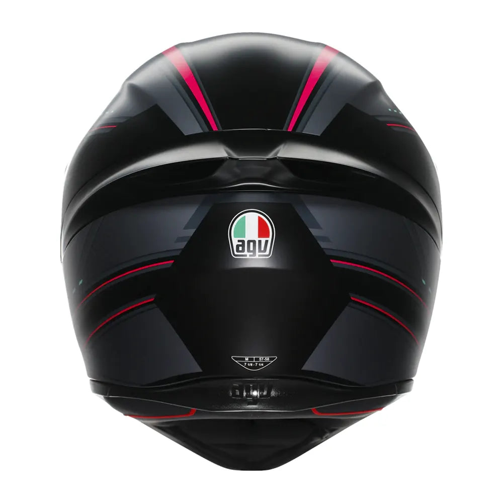 Casco Agv K1-S Multisling_063 Negro Rosado