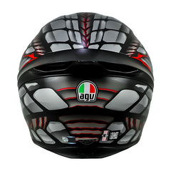 Casco Agv K1-s Multilyzard (044) Gris Rojo