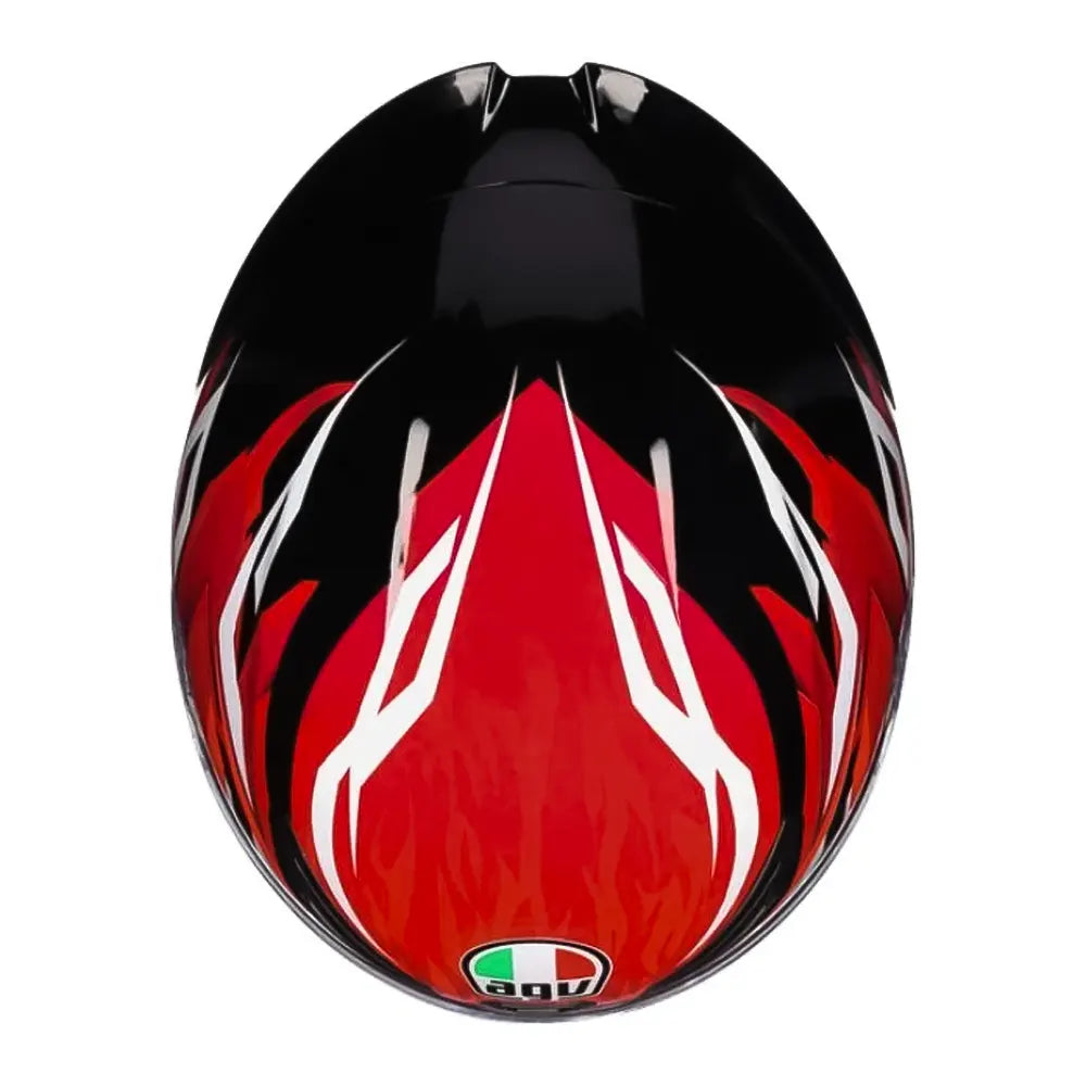 Casco Agv K1s Multi Lion (035) Negro Rojo