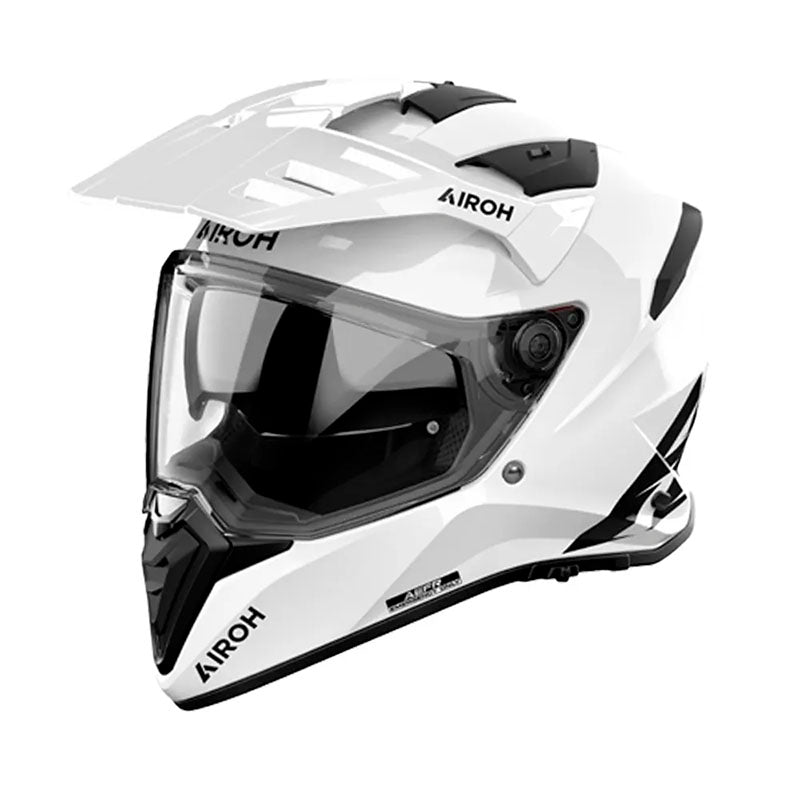 Casco Airoh Dual Bandit Blanco Brillante