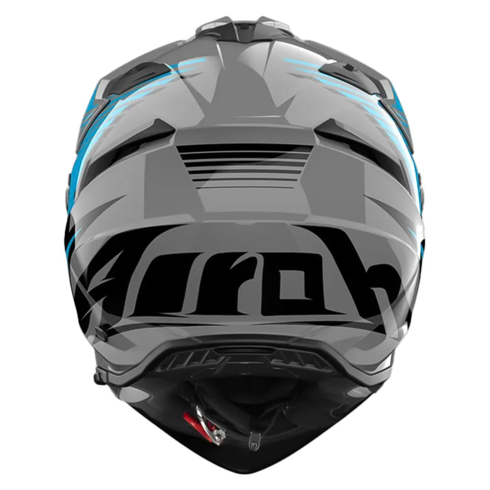 Casco Airoh Dual Bandit Spicy Azul Gris