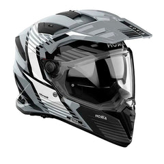 Casco Airoh Dual Bandit Spicy Gris Blanco