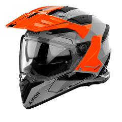 Casco Airoh Dual Bandit Tune Naranja Gris
