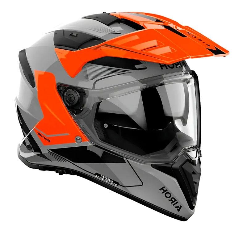Casco Airoh Dual Bandit Tune Naranja Gris