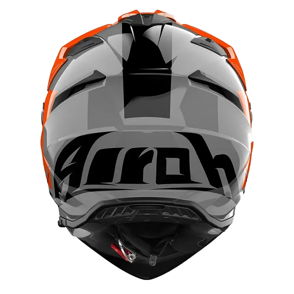 Casco Airoh Dual Bandit Tune Naranja Gris