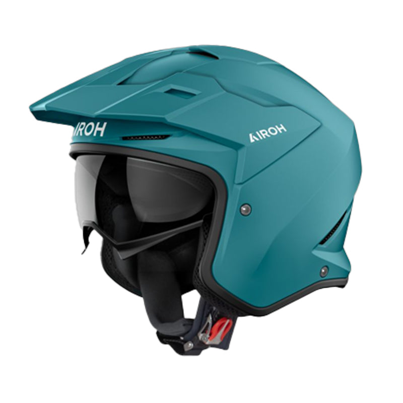 Casco Airoh Jet Kombakt Verde Petroleo
