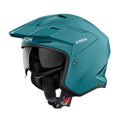 Casco Airoh Jet Kombakt Verde Petroleo