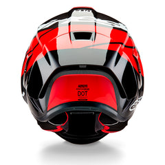 Casco Alpinestars Element R10 Negro Rojo Blanco