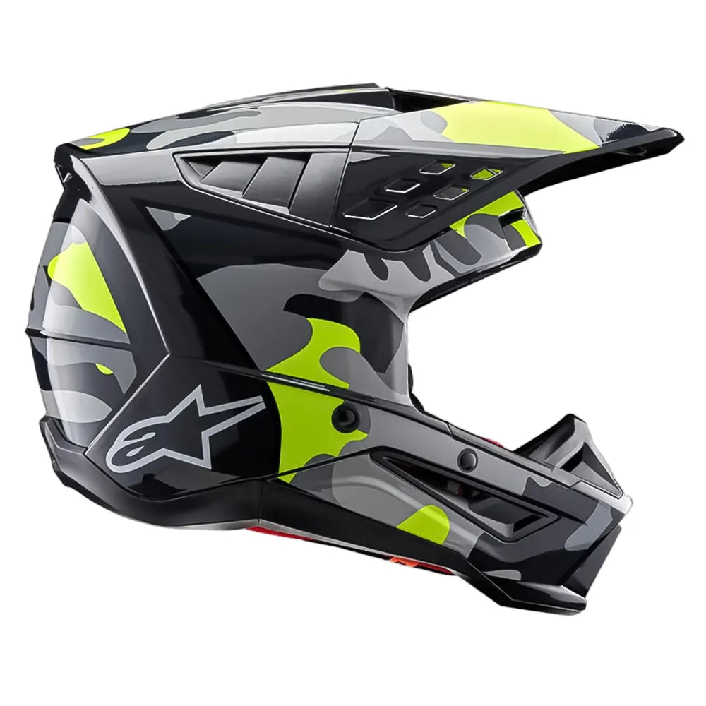Casco Alpinestars S-m5 Rover 2 Gris Amarillo Brillo