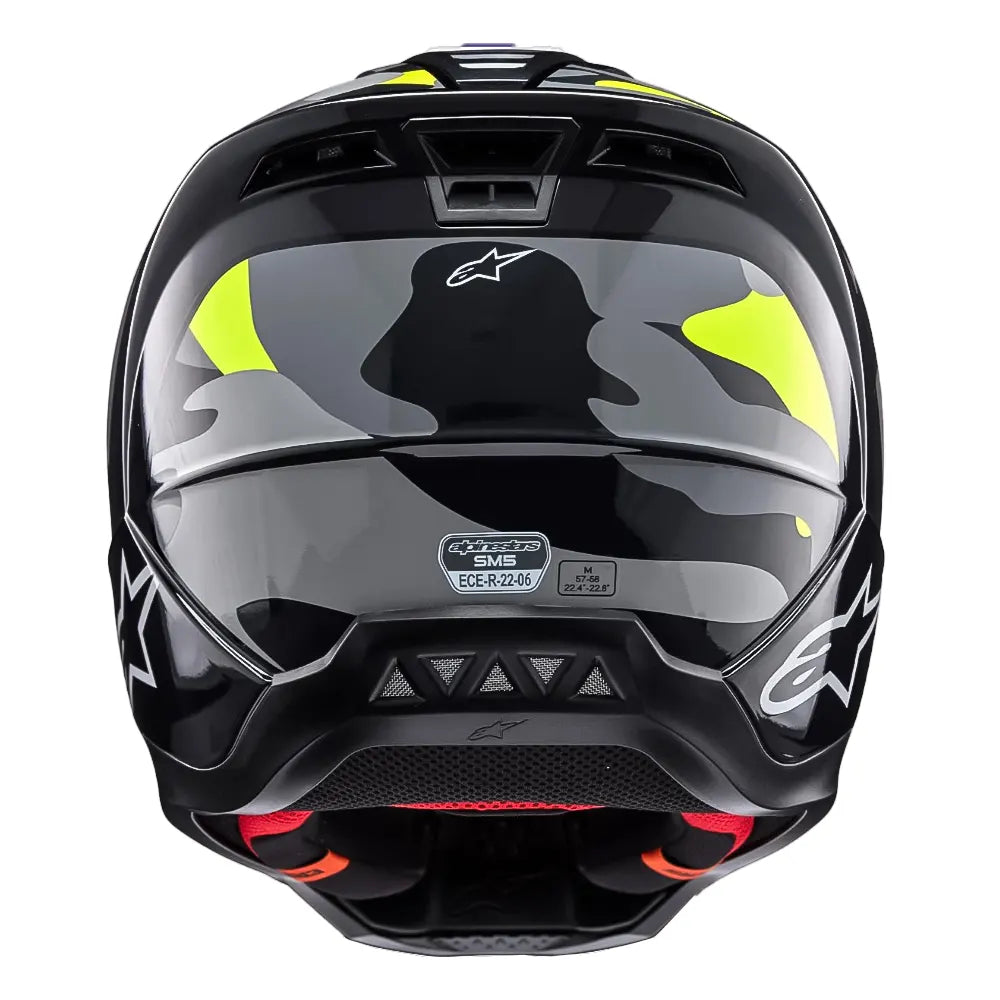 Casco Alpinestars S-m5 Rover 2 Gris Amarillo Brillo