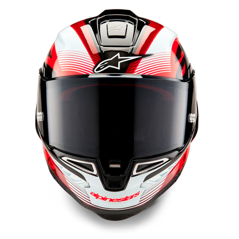 Casco Alpinestars Super Tech R10 Team Rojo Blanco Negro