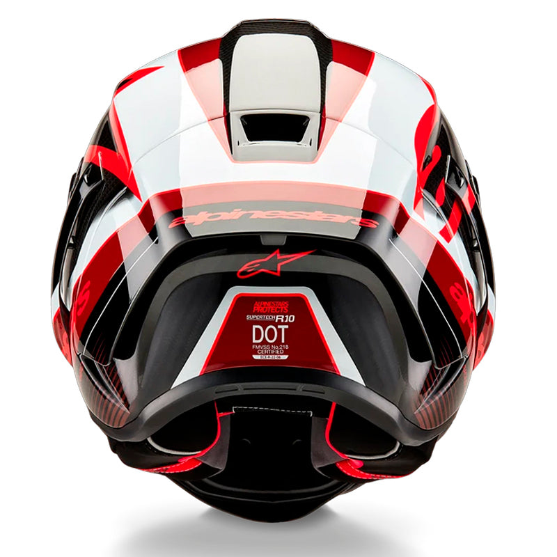 Casco Alpinestars Super Tech R10 Team Rojo Blanco Negro