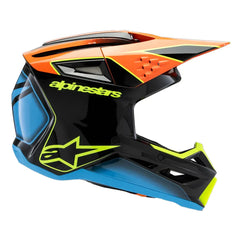Casco Alpinestars Youth Fray Negro Naranja Amarillo