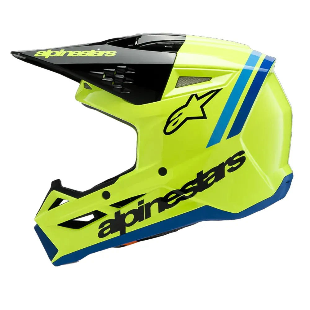 Casco Alpinestars Youth Radium Amarillo Negro Azul