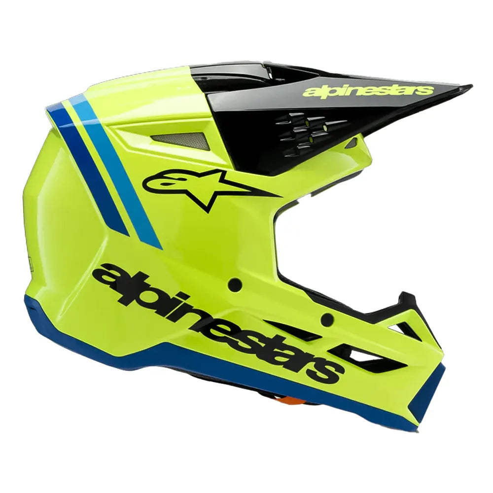 Casco Alpinestars Youth Radium Amarillo Negro Azul