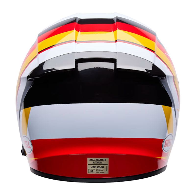 Casco Bell Lithium Nova Blanco Rojo