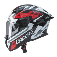 Casco Caberg Drift Evo Carbón II Jarama Negro Blanco Rojo