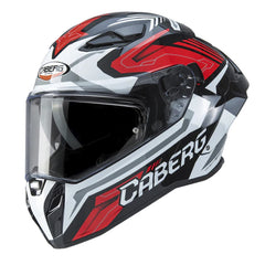Casco Caberg Drift Evo Carbón II Jarama Negro Blanco Rojo