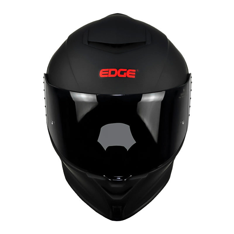 Casco Edge Shanghai Solid Negro Rojo