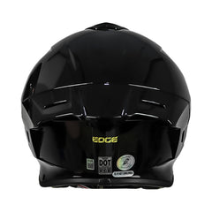 Casco Edge Shanghai Solid Negro Dorado