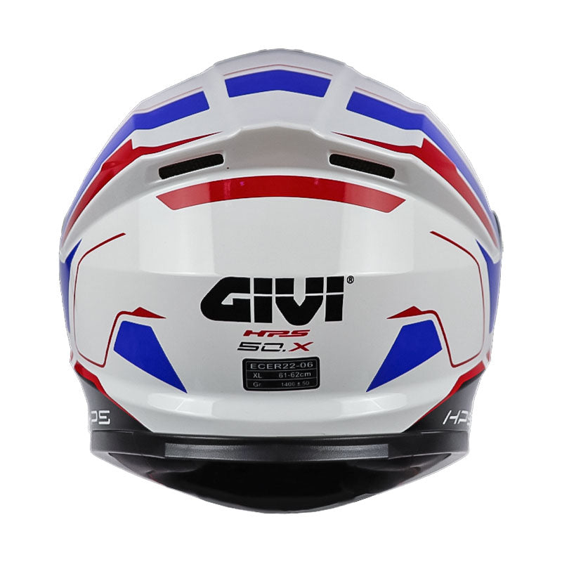 Casco Givi H50x Stunt Blanco Azul Negro Rojo