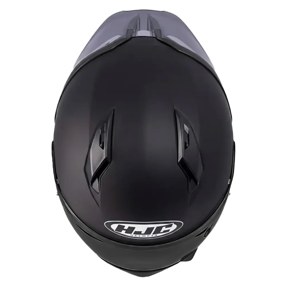 Casco Hjc C10 Solid Semi Flat Black Negro Visor Smoke