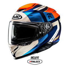 Casco Hjc Rpha 71 Cozad Mc27 Azul Naranja