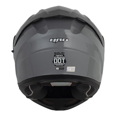 Casco Hro 3440Dv Solid Gris Oscuro Visor Iridium Azul