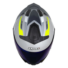 Casco Hro 3440Dv The Tide Gris Oscuro Visor Iridium Azul