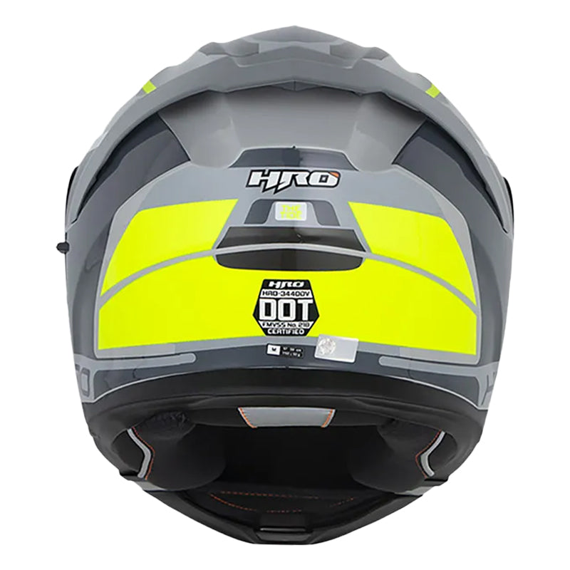 Casco Hro 3440Dv The Tide Gris Oscuro Visor Iridium Azul