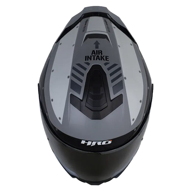 Casco Hro 3460Dv Airjet Gris Oscuro Visor Iridium Silver