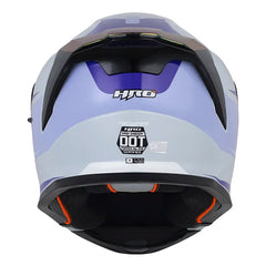 Casco Hro 3460Dv Akbar Azul Claro Blanco Visor Revo Morado