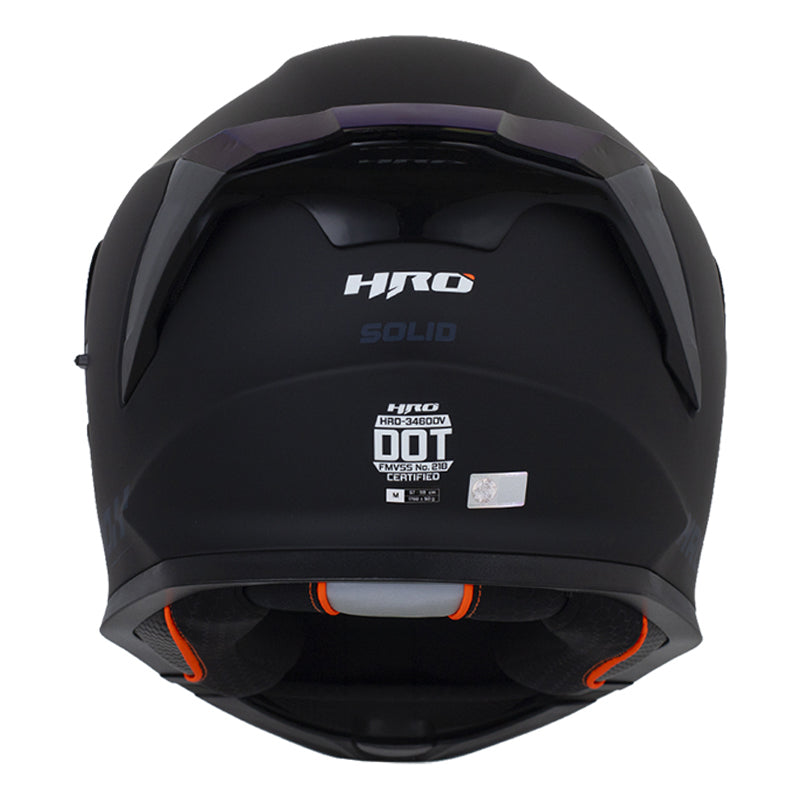 Casco Hro 3460Dv Solid Negro Azul Oscuro Visor Iridium Azul