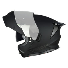 Casco Hro 3460Dv Solid Negro Gris Oscuro Visor Iridium Silver