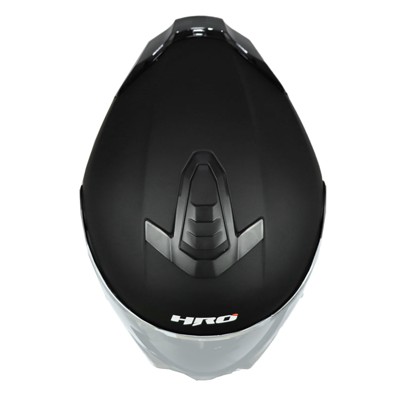 Casco Hro 3460Dv Solid Negro Gris Oscuro Visor Iridium Silver