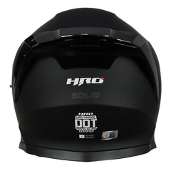 Casco Hro 3460Dv Solid Negro Gris Oscuro Visor Iridium Silver