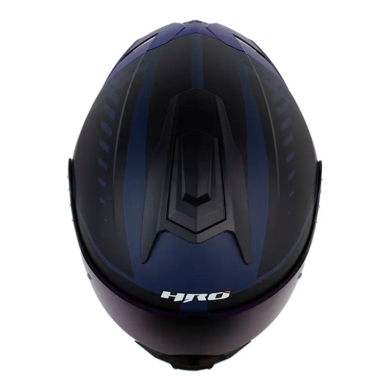 Casco Hro 3480Dv Evo Duality Azul Oscuro Negro Visor Iridium Azul