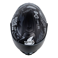 Casco Hro 3480dv Evo Bll Sht Negro Blanco Visor Iridium Silver
