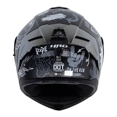 Casco Hro 3480dv Evo Bll Sht Negro Blanco Visor Iridium Silver