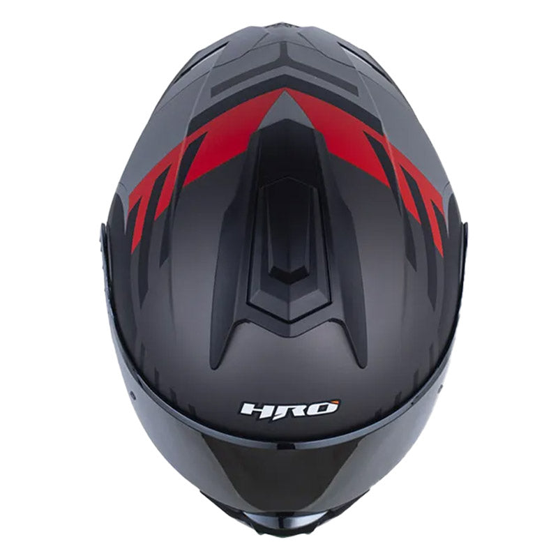 Casco Hro 3480dv Evo Nawara Gris Rojo Visor Iridium Silver