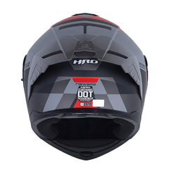 Casco Hro 3480dv Evo Nawara Gris Rojo Visor Iridium Silver
