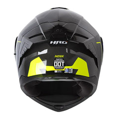 Casco Hro 3480dv Evo Nosk Gris Oscuro Amarillo Visor Iridium Azul