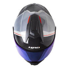 Casco Hro 3480dv Evo Nosk Gris Rojo Visor Iridium Azul