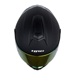 Casco Hro 3480dv Evo Solid Negro Fucsia Visor Iridium Fucsia